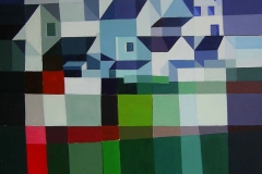 bergdorp-frankrijk 80x60 acryl 2007